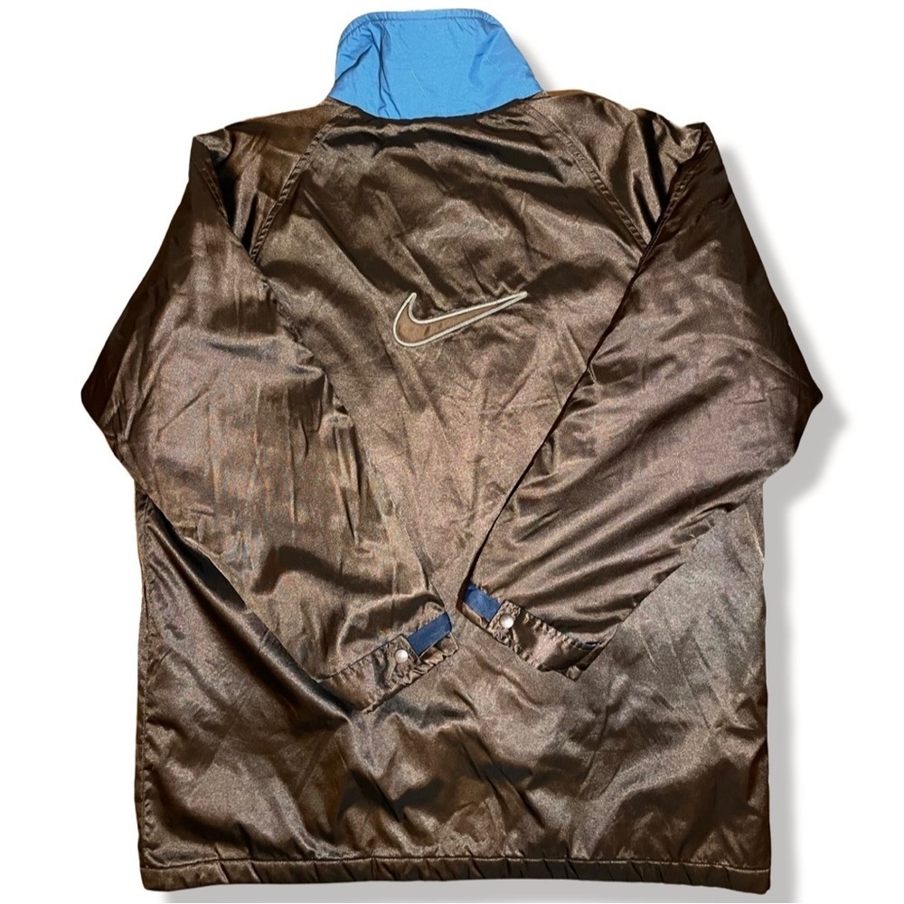 Vintage 90s Nike Sherpa Lined Jacket SIZE:L - Picture 2 of 5